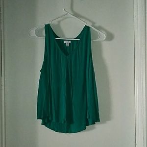 Womens green tank top